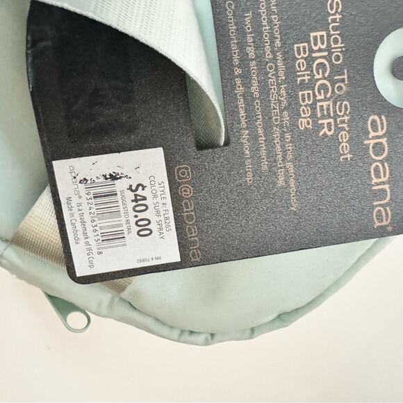 Apana Studio To Street Bigger Convertible Fanny Pack Sling Belt Bag NWT - Picture 6 of 12